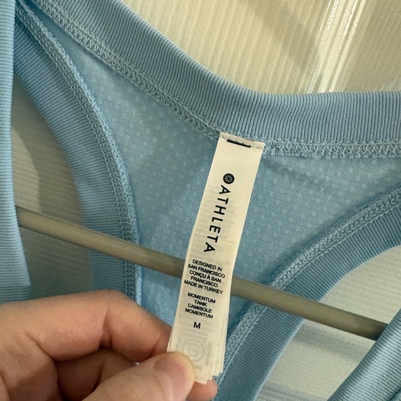 Athleta Light Blue Racerback Performance Tank - Picture 3 of 4